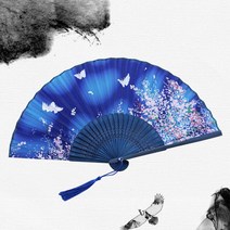 레트로 선풍기 빈티지 스타일 실크 일본식 패턴 아트 공예 선물 홈 인테리어 장식품 파티 댄스 핸드 선물, 다크 카키