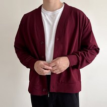남자 남성 부드러러운 데일리 브이넥 단추 가디건 3컬러_CMT003