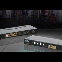 오토 스킵모드 지원 유무선 HDMI 4:1 KVM스위치 / 케이블 매트릭스 망분리