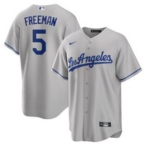 [해외] 나이키 저지 유니폼 MLB 프레디 프리먼 LA 다저스 로드 플레이어 저지 그레이 899729