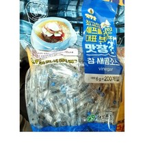 [더착한푸드]일회용 새콤소스(6gx200입) 식자재마트 대용량 업소용 일회용새콤소스, 6g