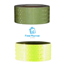 벌집무늬 반사테이프 5cm X 10M 축광 야광 차량용, 형광연두 1개