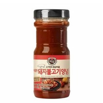 CJ더마켓 만능 소스 황금 소스 양념 장레시피 백설 매콤한 돼지불고기양념 양념 간장 소불고기 돼지고기 전골 840G, 27개