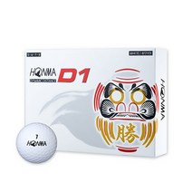 골프공 컬러 로스트볼 신제품 골프 공 HONMA D1 DARUMA 컬러 풀 화이트 2 단 거리 공 혼마, 01 White ball