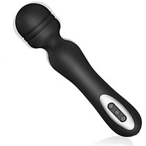 KIKUGO 덴마 강력 컴팩트 전동 핸디[360° 굽힘 헤드 12 단계실리콘제방수정음소형]덴마 USB 충전식 무선 일본어 설명서 블랙