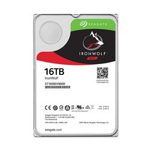 씨게이트 서버용 아이언울프 3.5 HDD, 16TB, ST16000VN001