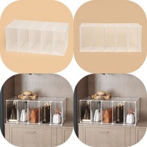 마트498 DIY 반투명 가방 진열선반 86X46X36 진열장 경량랙 미니선반 세탁실선반 북타워 피규어장식장
