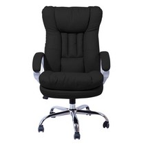 중역 회전 의자 포르쉐 임원 사무 우레탄 바퀴 푹신, 블랙