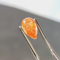 천연 원석 선스톤 물방울 2.5ct 캐보션
