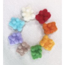 하리보 젤리곰 수세미 4pcs 세트 / 곰돌이 비누받침/ 키링 집들이 선물, 세트 3 (요청사항에 원하는 색상 기재)