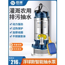 자동 지하수 펌프 우물용 농업용 가정용 펌프 모터, 750W 자동 하수 펌프플로트 포함 2인치