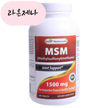 홈쇼핑 베스트네츄럴스 MSM 1500mg 180정, 1개, 180개