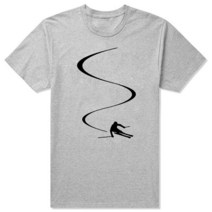 스키 플레이트 숏스키 The Mountains Are Calling T 셔츠 남성 여성 스키 스노우보드 멋진 디자인 코튼, 16 GRAY_01 XS