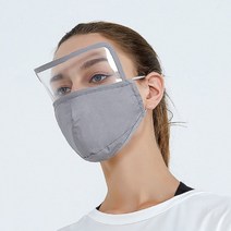페이스쉴드 일체형 마스크 투명 위생 비말 차단 안면 보호구 필름 얼굴 가림막 가리개, 호흡 밸브 없음, 핑크