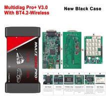 차량용 블루투스 라디오 오디오 Multidiag Pro V3.0 .23 With NEC Relays 9141A For Car Truck Scania Scanner 자동 도구 OBD, [01] Multidiag Black