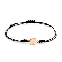 [비앤비골드]14K18K 종교 만자 실크끈 블랙 실팔찌 PNB35770