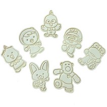 캐릭터 쿠키 베이킹 틀 커터 몰드 7종 세트 교실, 포루루 컴플리트세트