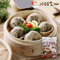 의령소바 야식 아이 간식 메밀 왕만두 1.4kg 20알, 1개