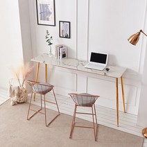 몬스 1800 대리석 골드 키높은 홈바 테이블 CNM157C