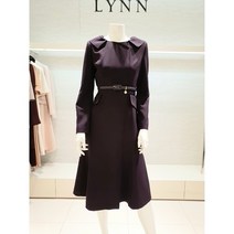 [린 LYNN] (L523) 플랫 카라 플레어 원피스 (LGOPLJ9400VI)