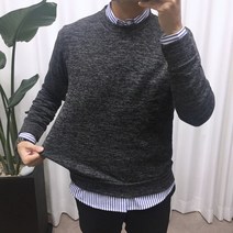 애드매이브 가볍게 입기 좋은 믹스 라운드 니트 5color
