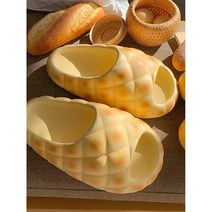 빵 슬리퍼 메론빵 마가렛트 통굽슬리퍼 여성슬리퍼, 빅 아이 파인애플 초콜릿 38-39