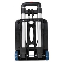 휴대용 접이식 트럭 트롤리 30kg 2 륜 수하물 쇼핑 카트 플랫 베드 트레일러 배 로우, [01] Blue