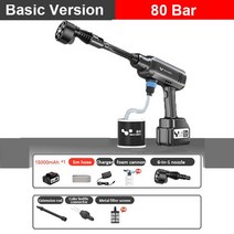 자동차 세차용품 24v Cordless HighPressure Car Washing Machine Water Gun Battery Portable Washer Foam, 01 무색