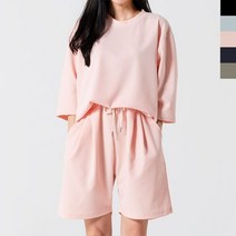 피턴진걸 JKC 835 856 SET 여자엠보7부반팔반바지세트