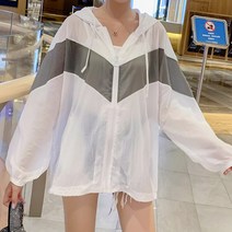 후드 집업 바람막이 여성 여름 점퍼 가디건