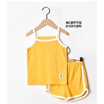 모이모이깜피 NC05 오가닉면끈민소매상하 MO21핑퐁YE1