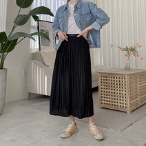 노고민 밴딩 플리츠 스커트