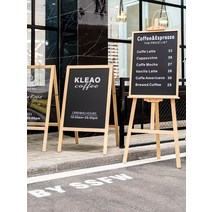 입구 입간판 칠판 원목 거치대형 칠판 카페 병원 식당 배너, 03. 나무선반 70X50칠판=세트