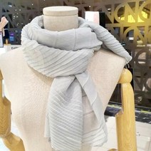 에스틸로 폴리 기계주름 스카프 E20F2PO401