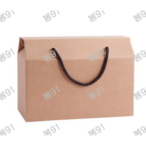 봄91 끈손잡이 다용도 손잡이박스 2호 24 x 12 x 13 cm, 혼합 색상, 12개