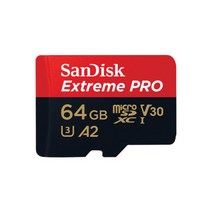 샌디스크 익스트림 프로 마이크로SD카드 64GB+리더기, 샌디스크 익스트림 프로 마이크