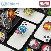 시안샵 마블MARVEL 캐릭터 미니 젤리 스마트폰 그립톡 홀더 거치가능, 1개, 헐크버스터