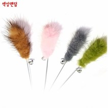 1+1 노라조 고양이풀 부들(색상랜덤) 고양이 장난감, 6개