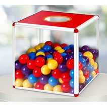 번호 추첨기 추첨 상자 행사용 경품 랜덤 번호 뽑기, 25cm 투명 단일 상자