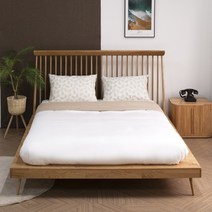 [호두나무 통원목 10조한정 즉시할인] 에보니아 프레 레드오크 원목침대 프레임1800 퀸침대 킹침대 겸용 (FAS최고등급/핸드메이드), 오크