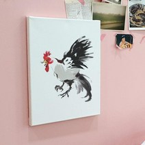 아트박스/꾸밈 bc095-캔버스액자33.4x24.2_풍수에좋은닭그림, 이미지2