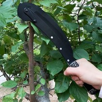 이동 창고 우리 집 만들기 주말 농장 모험원예야외 블랙을 위한 나일론 가방이 있는 14.56인치 다기능 스테인리스 스틸 제초 낫