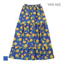반에이크 오렌지패턴 롱스커트_VB15SKQ308Z