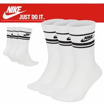 나이키 정품 NSW 에센셜 크루양말3P [DX 5089-103] 나이키양말 블랙, 화이트