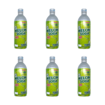 산가리아 멜론 소다 음료 500ml x 6개 라무네사이다 일본사이다