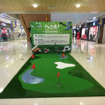 퍼팅연습기 골프 세트 인조 잔디 홈 사무실 퍼터 매트, 2x5m테크니컬모델 0.5cm(중급) 2개