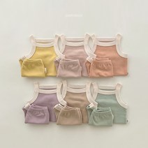 피카부 무지무지세트 나시상하세트 키즈 여름 상하복