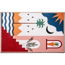 닷드 유럽 지중해 인테리어 페르시안 이집트 특이한 러그 매트, 나일강