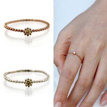 11월 토파즈 원 보 석 순 은 수공예 반지 주문 제작 약지 검지 중지 러브 가이드 링