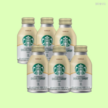 스타벅스더블샷라떼 바닐라라떼 캔음료 275ml 6개, 더블샷 바닐라라떼 275ml 6개